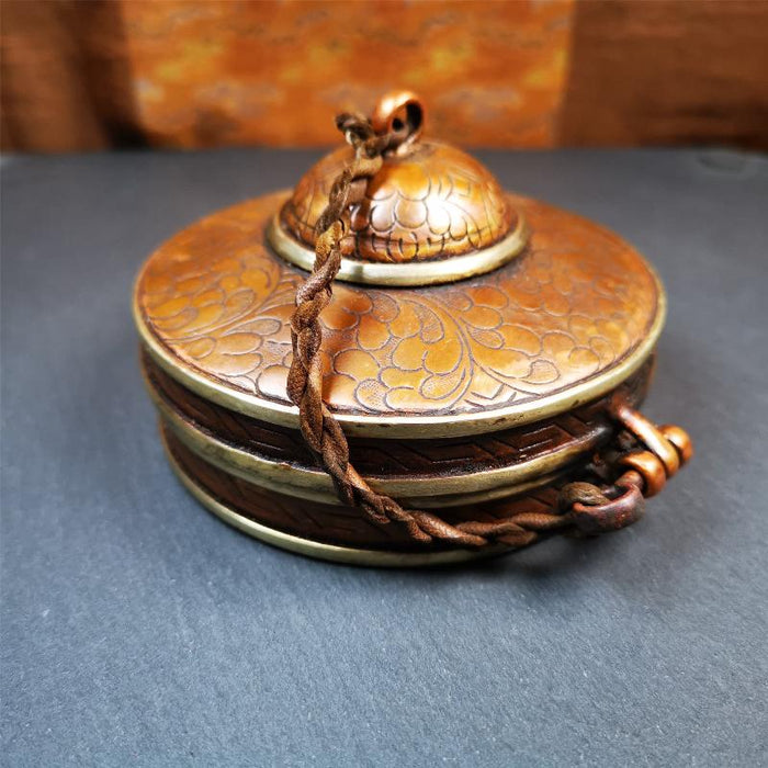Tingsha Case - 3.35" -4.13" - Mandala Pattern - Tibetan Buddhist art, view 5