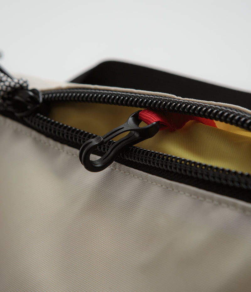 Topo Designs Classic Rover Pack in Bone White and Black