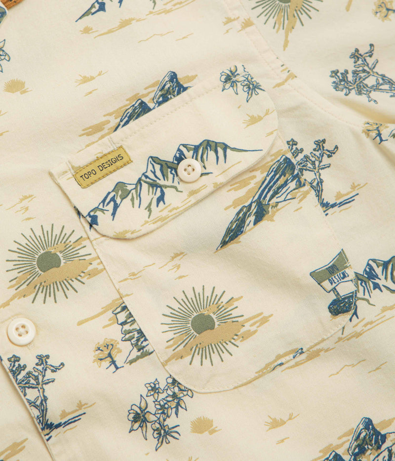 Topo Designs Daytripper Short Sleeve Shirt in Westbound