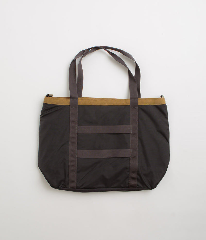 Topo Designs Mountain Utility Tote Bag in Black and Neutral