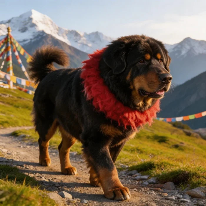 Traditional Kekhor Collar of Tibetan Mastiff - Tibetan Buddhist art, view 5
