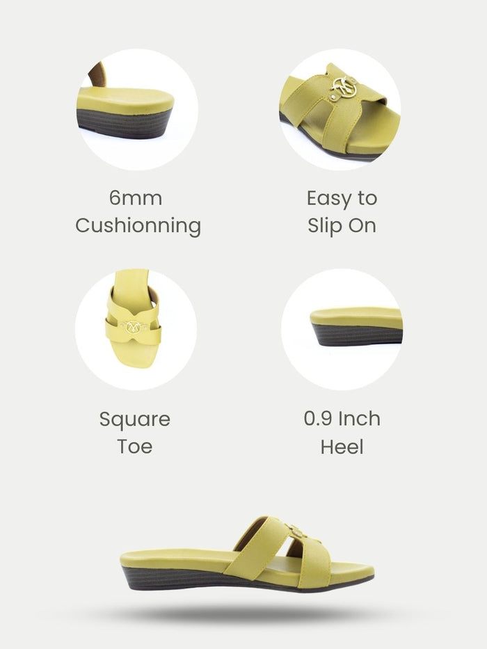 Tressia Lemon Yellow Flats