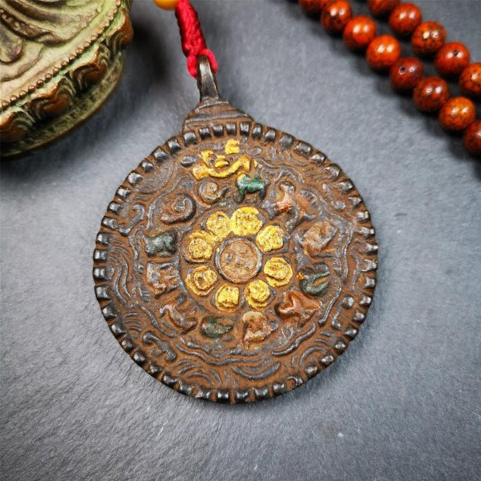 Troma Nagmo Melong 2.2" - Tibetan Buddhist art, detailed view