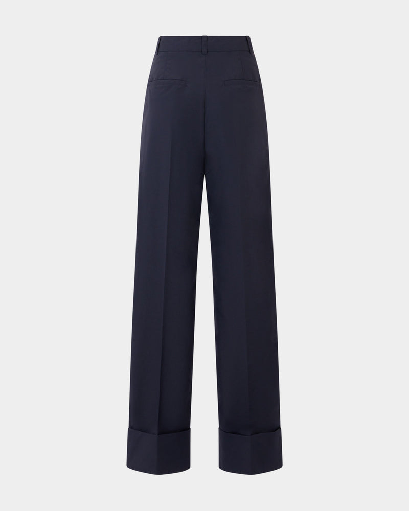 Trousers in Navy Blue Nylon