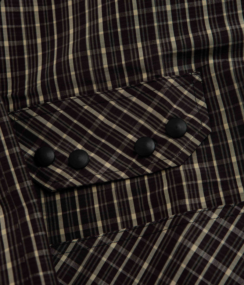 Umbro Check Smock Anorak in Beige and Dark Brown