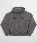 Umbro Gingham Masked Shirt Jacket in Coffee Brown and White Black