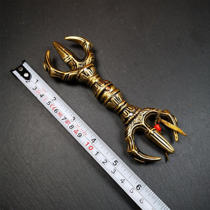 Unique Flat Vajra 6.3" - Tibetan Buddhist vajra, view 8