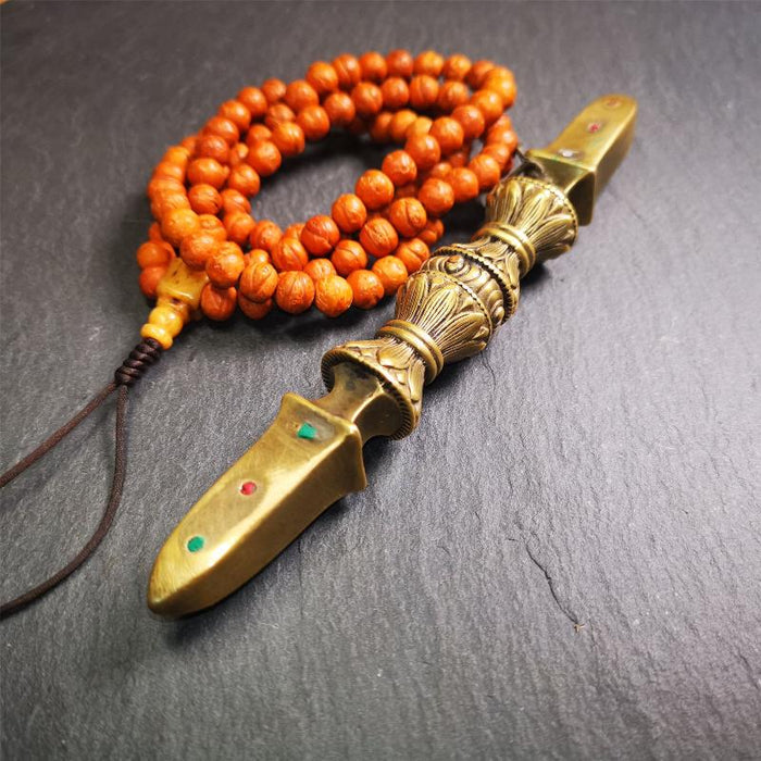 Unique Vajra 6.5" - Tibetan Buddhist vajra, front view