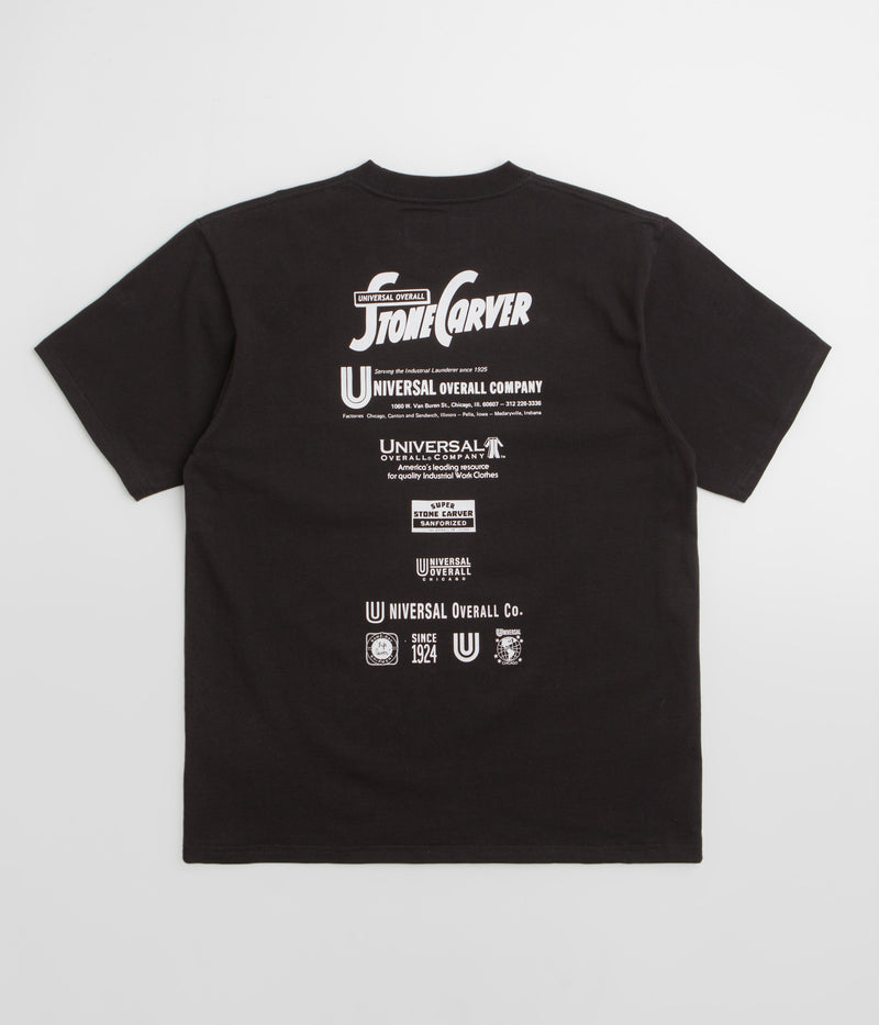 Universal Overall Historical Logo T-Shirt in Black
