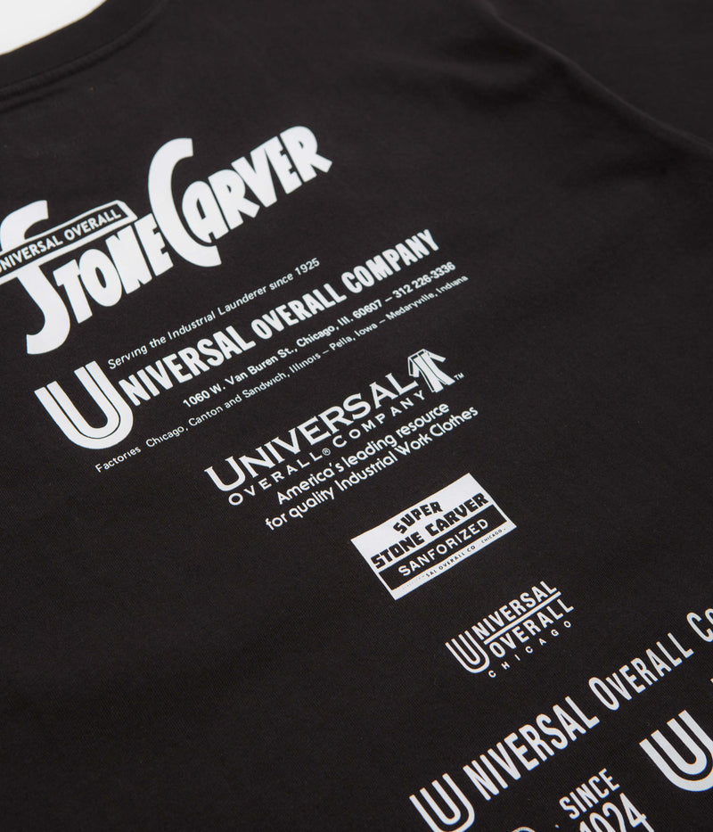 Universal Overall Historical Logo T-Shirt in Black