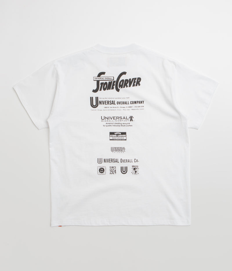 Universal Overall Historical Logo T-Shirt in White