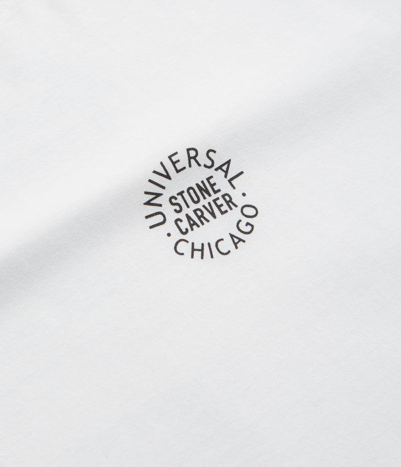 Universal Overall Historical Logo T-Shirt in White