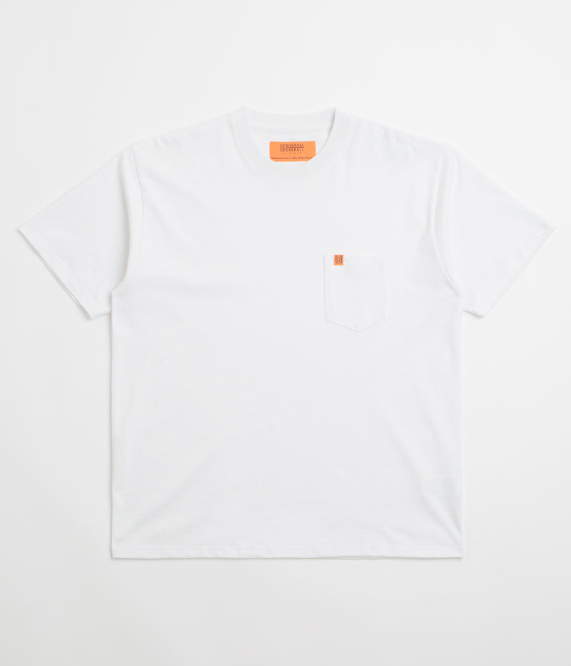 Universal Overall Pocket T-Shirt in White