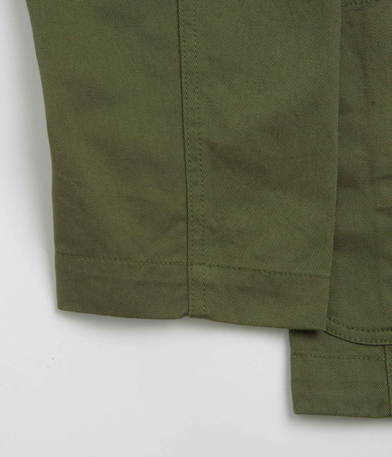 Universal Works Bakers Jacket in Light Olive