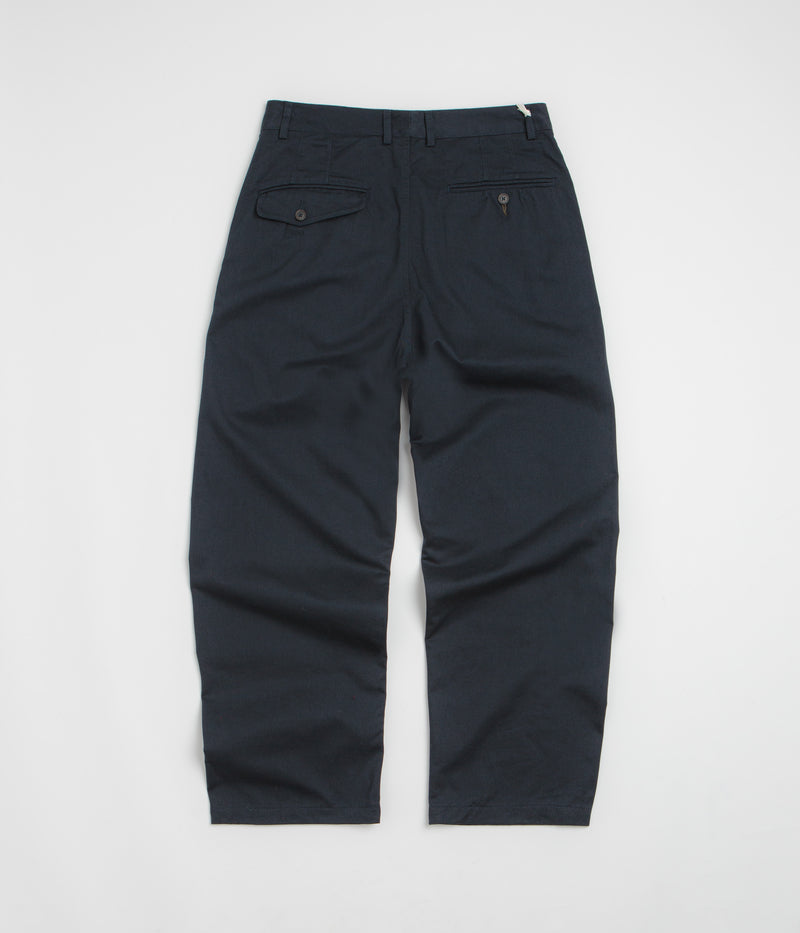Universal Works Double Pleat Pants in Navy