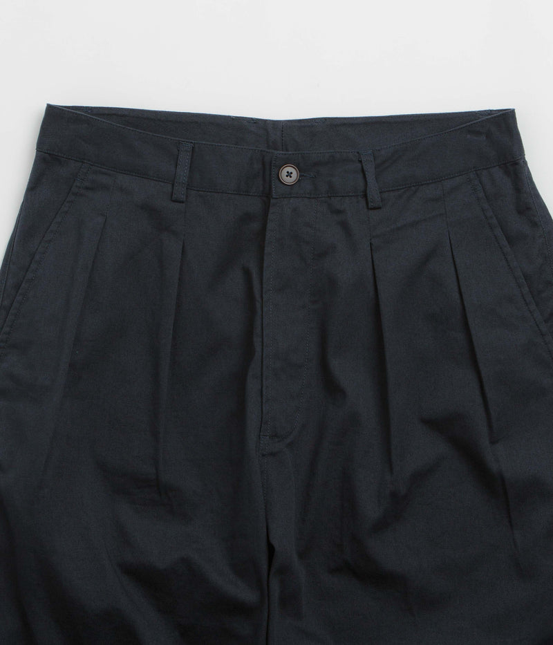 Universal Works Double Pleat Pants in Navy
