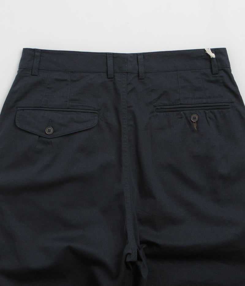 Universal Works Double Pleat Pants in Navy