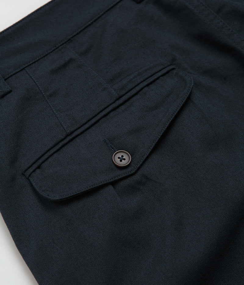 Universal Works Double Pleat Pants in Navy