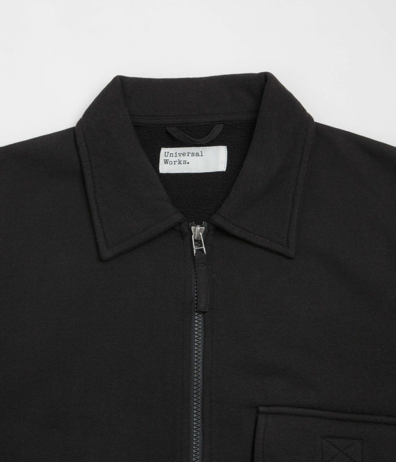 Universal Works Tyler Sweat Jacket in Black