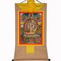 Usnisa Sitatapatra-White Parasol - Tibetan thangka painting, view 7