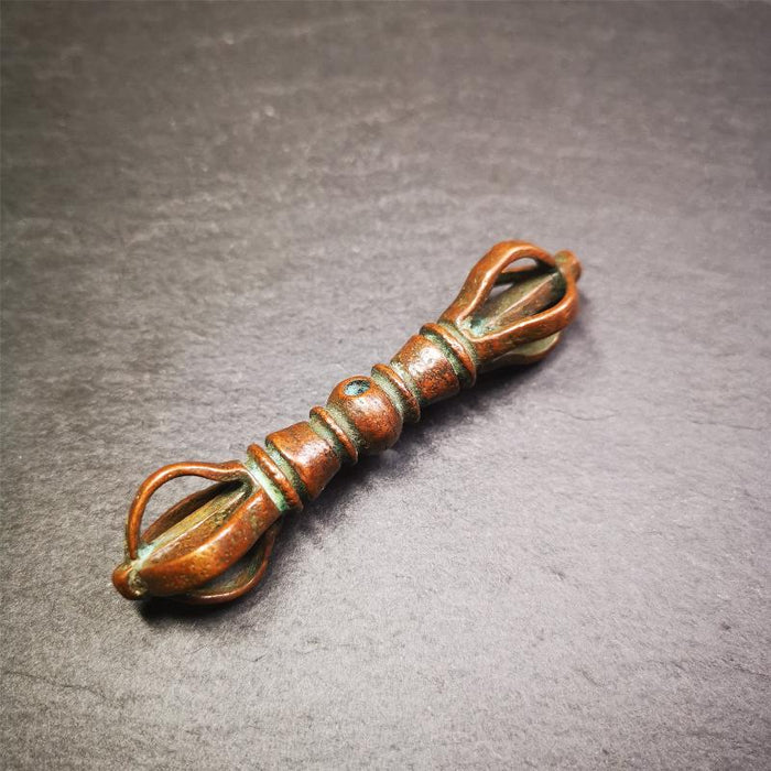 Vajra 2.76" - Tibetan Buddhist vajra, detailed view
