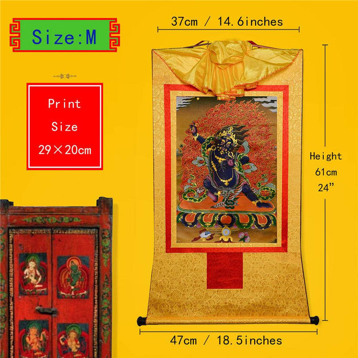 Vajrapani - Tibetan thangka painting, view 5