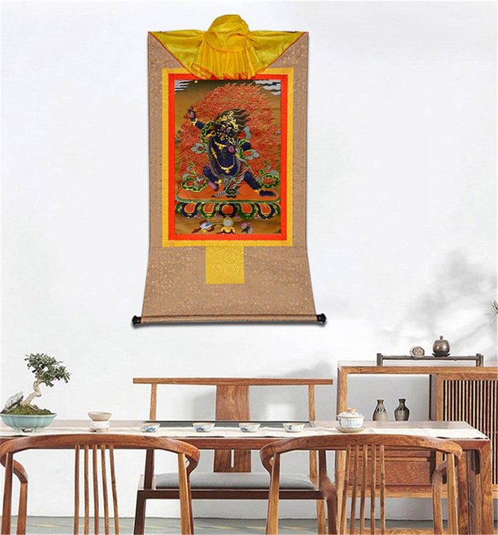 Vajrapani - Tibetan thangka painting, view 7