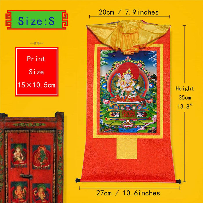 Vajrasatva in Yab Yum,Vajrasattva,Dorje Sempa - Tibetan thangka painting, view 6