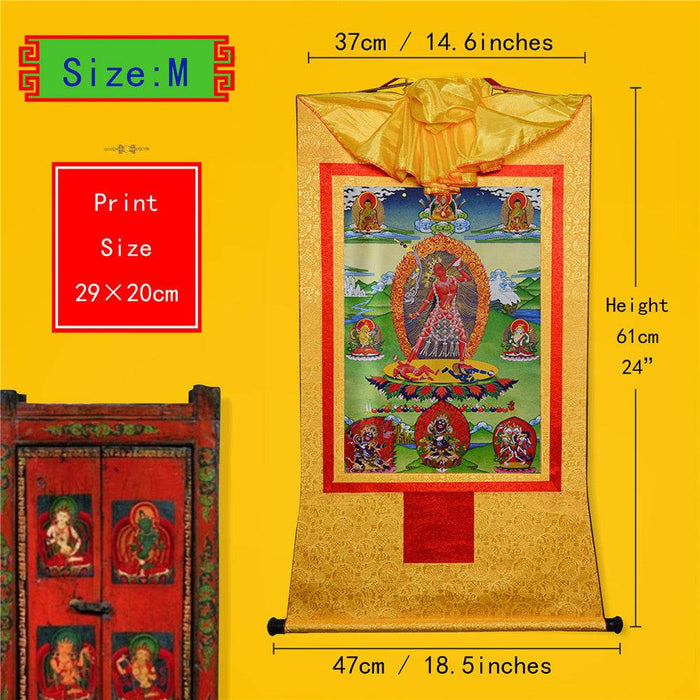Vajrayogini/Narodakini/Dorje Naljorma/ - Tibetan thangka painting, view 5