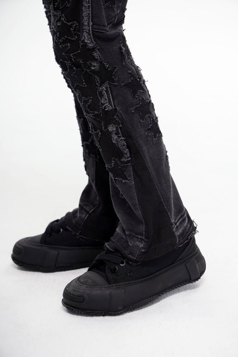 VALABASAS KIDS V-STARS STACKED BLACK