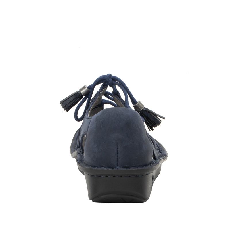 Valerie Oiled Navy Sandal | Alegria Shoes