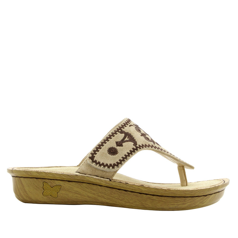 Vanessa Mandala Natural Sandal | Alegria Shoes