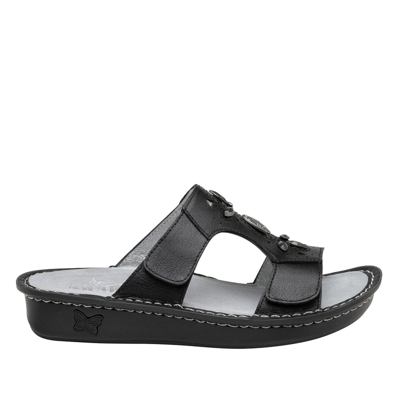 Vanna Black Sandal | Alegria Shoes