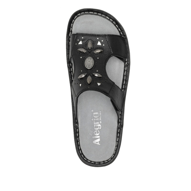 Vanna Black Sandal | Alegria Shoes