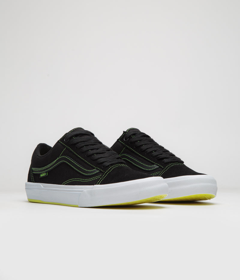 Vans BMX Old Skool Shoes in Black and Neon Yellow