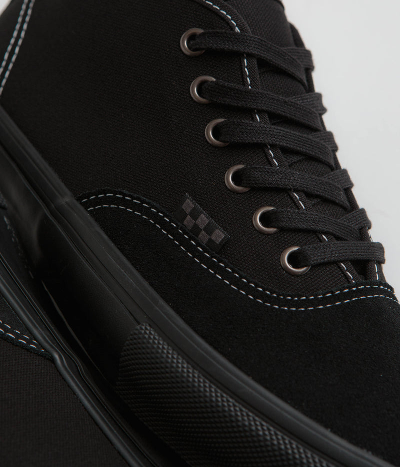 Vans Skate Authentic Mid Shoes in Blackout