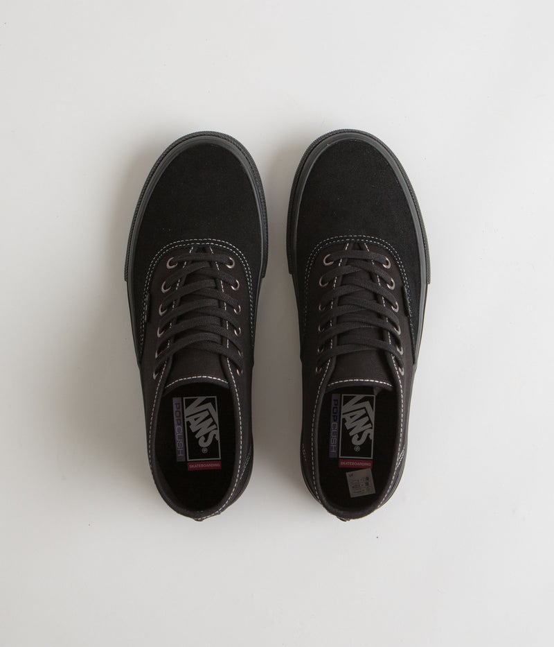 Vans Skate Authentic Mid Shoes in Blackout