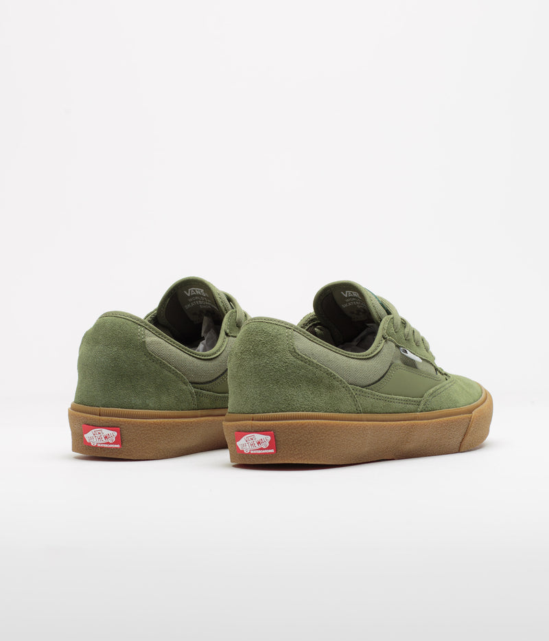 Vans Skate Curren Caples Shoes in Crepe Green and Gum