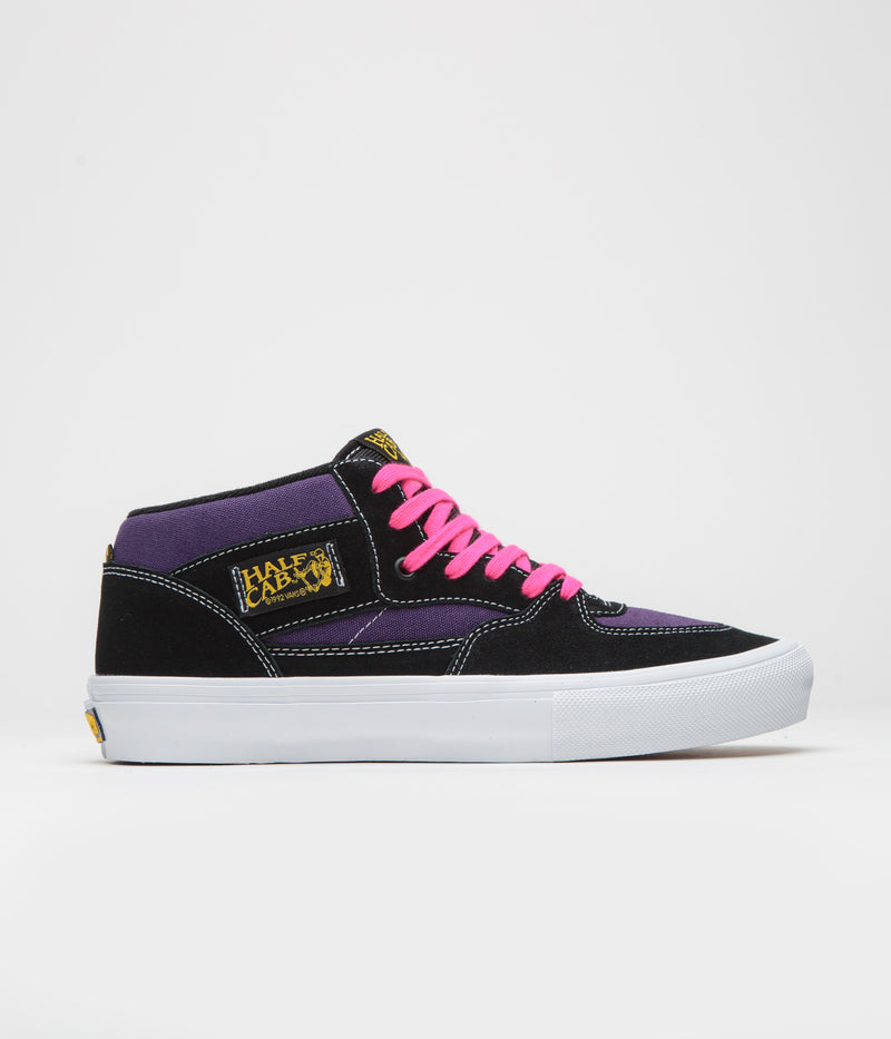 Vans Skate Half Cab Shoes in Black and Purple