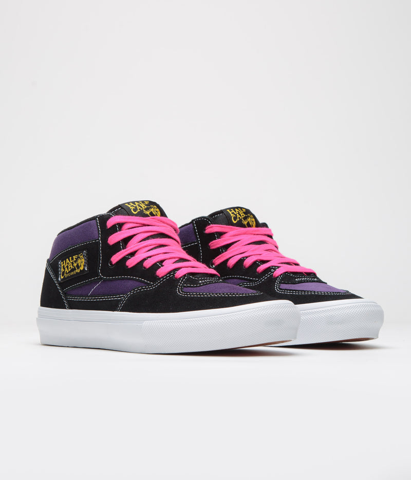 Vans Skate Half Cab Shoes in Black and Purple