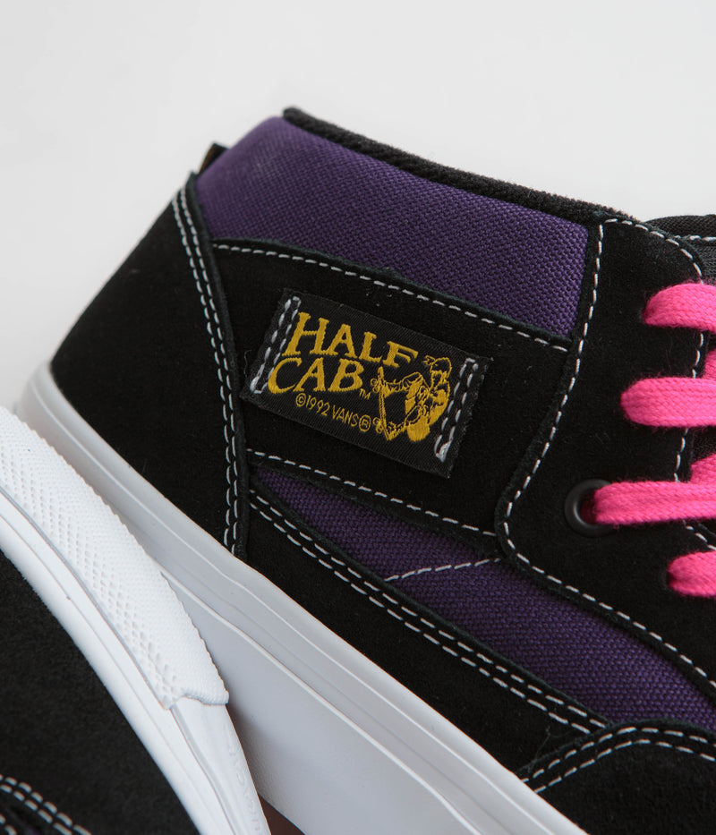 Vans Skate Half Cab Shoes in Black and Purple