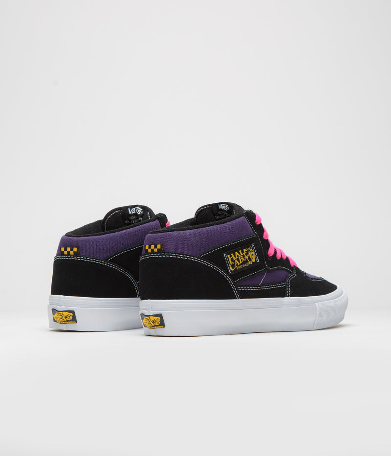 Vans Skate Half Cab Shoes in Black and Purple
