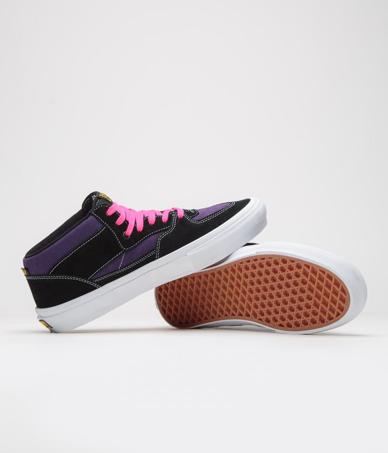Vans Skate Half Cab Shoes in Black and Purple