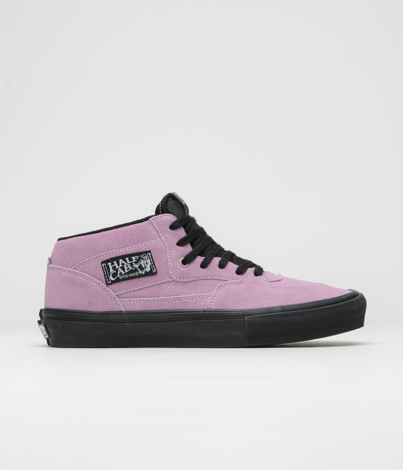 Vans Skate Half Cab Shoes in Lavender Fog and Black