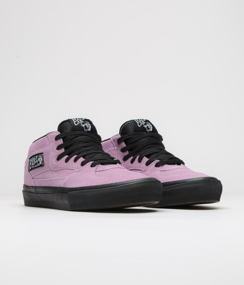 Vans Skate Half Cab Shoes in Lavender Fog and Black