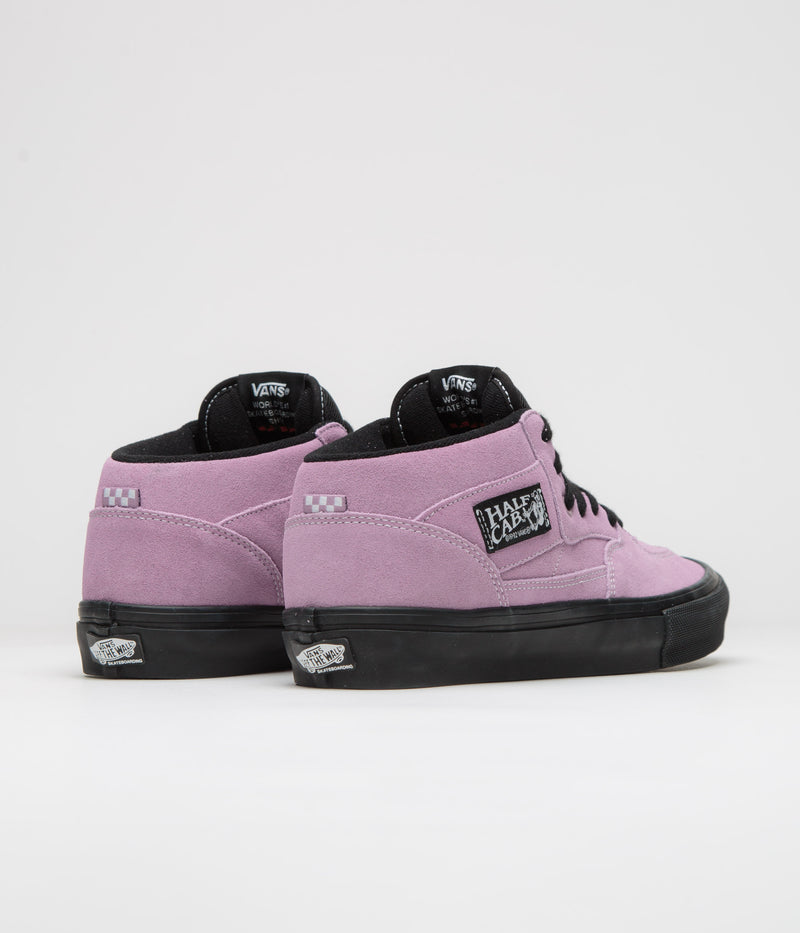 Vans Skate Half Cab Shoes in Lavender Fog and Black