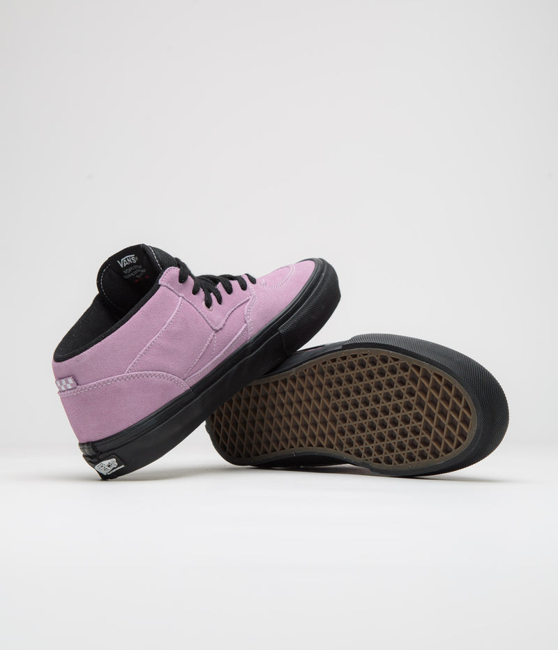 Vans Skate Half Cab Shoes in Lavender Fog and Black