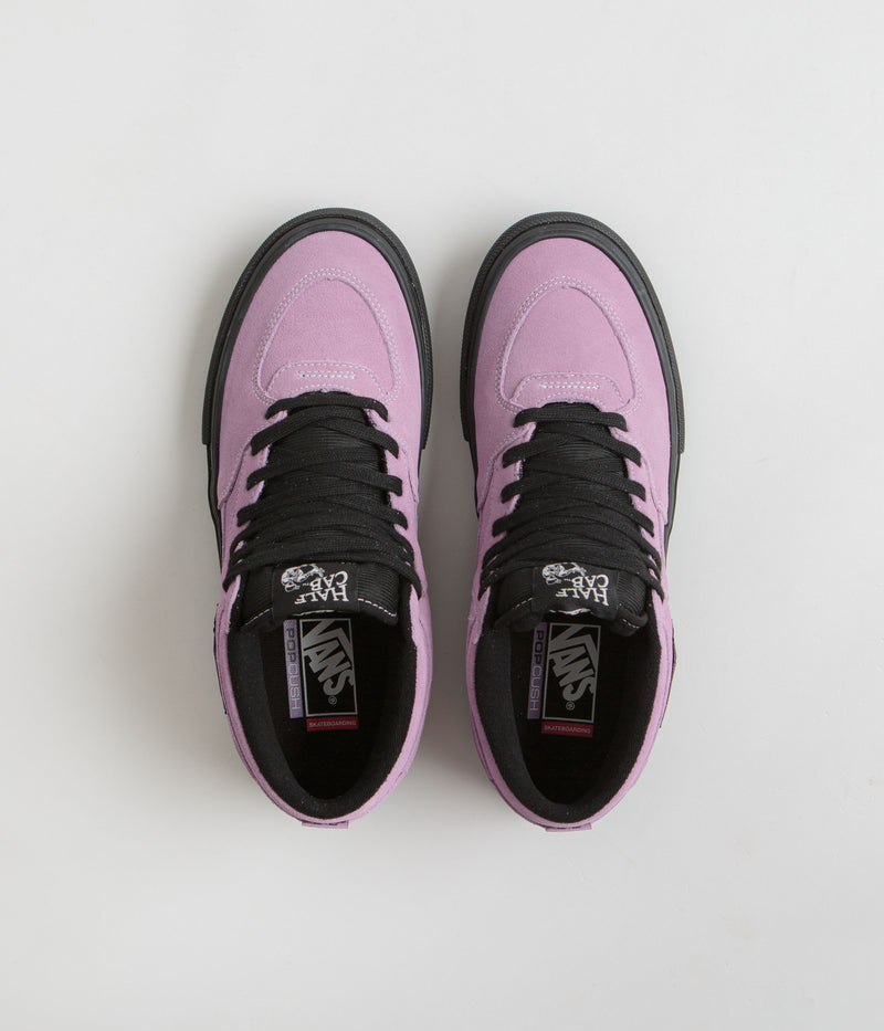Vans Skate Half Cab Shoes in Lavender Fog and Black