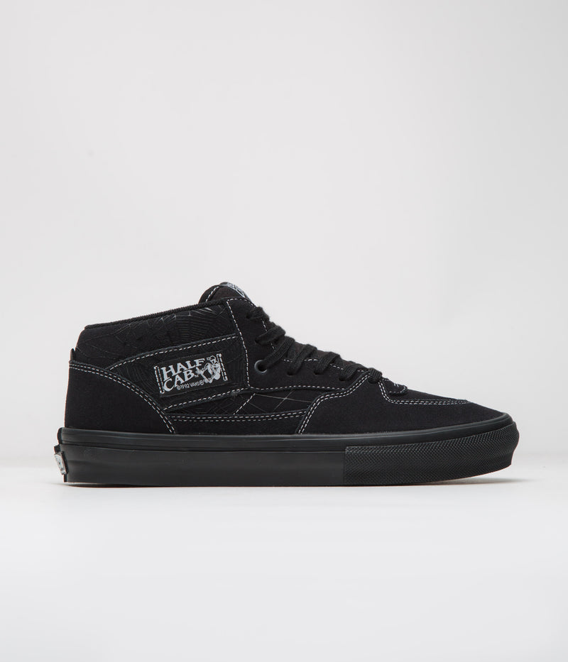 Vans Skate Half Cab Shoes in Web Dark Grey and Black