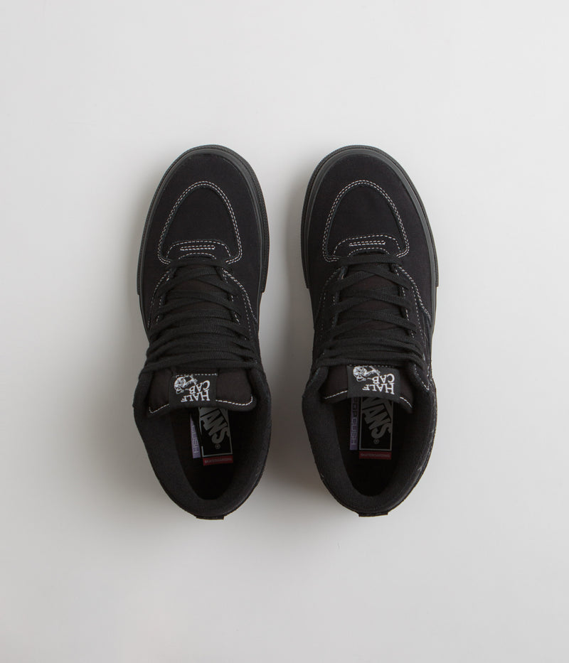 Vans Skate Half Cab Shoes in Web Dark Grey and Black